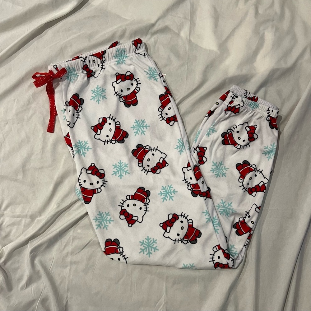 hello kitty christmas pajama pants